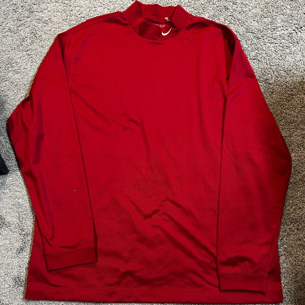 Vintage Nike Golf Mini Swoosh Mock Neck Long Sleeve T-Shirt